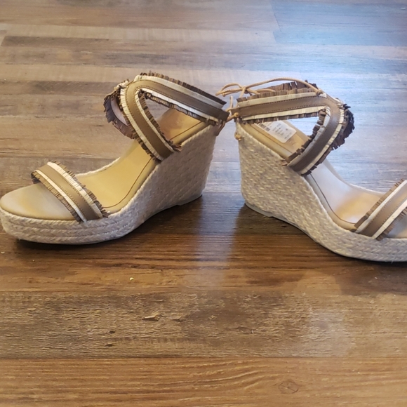 Manebi espadrille leather wedge sandals size 11 - Picture 8 of 8